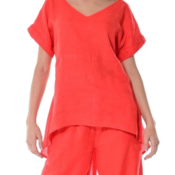 Azucar 100% Linen Tunic Top • S/M • Boho / Resort - Picture 9 of 10